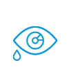 itchy, watery eyes icon