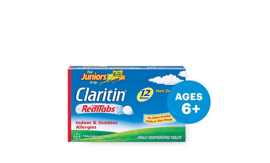 Claritin 12 hour reditabs for juniors ages 6 years and older